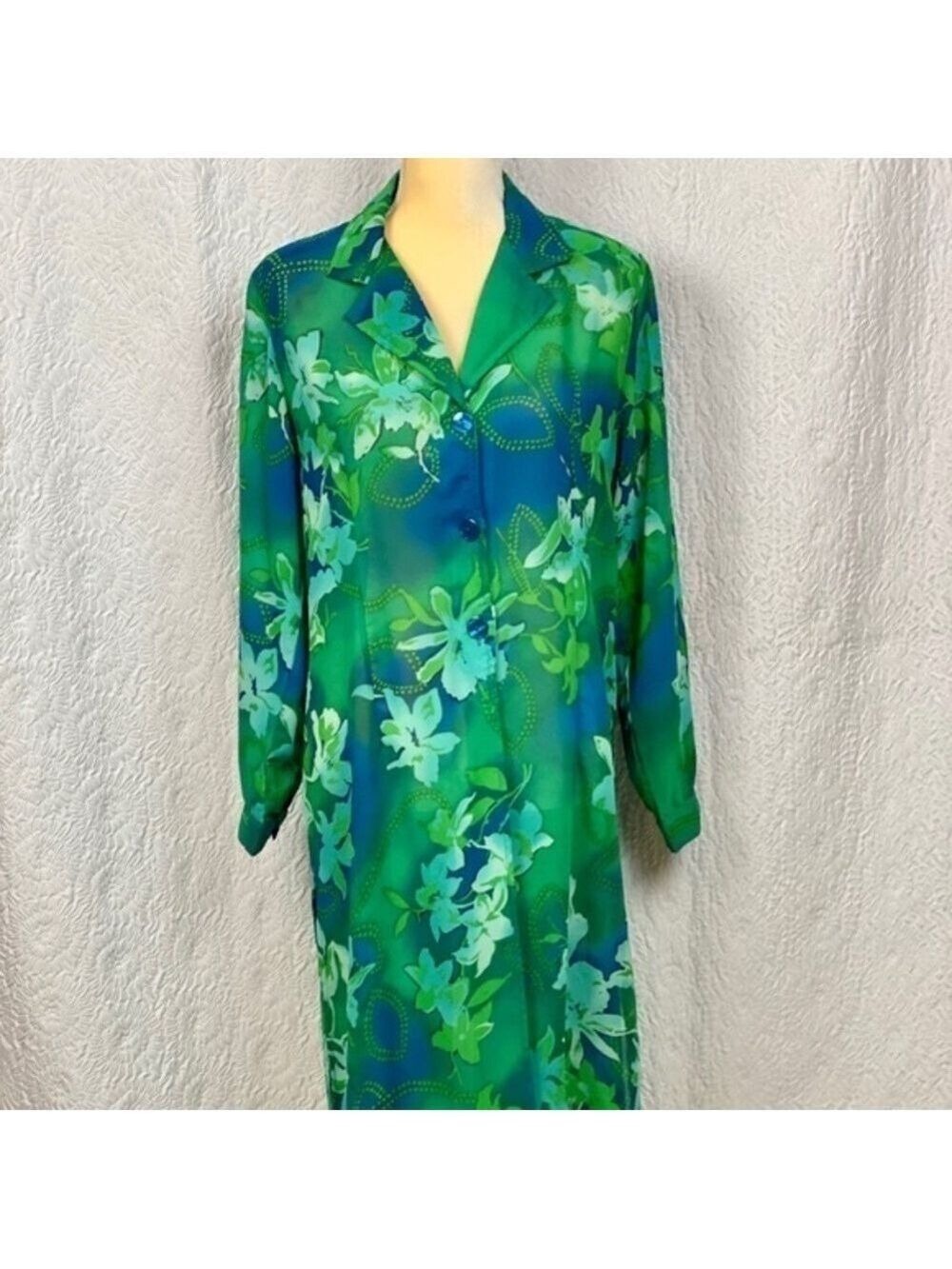Mlle Gabrielle Long Sleeve Kaftan Cover Up Maxi Dress